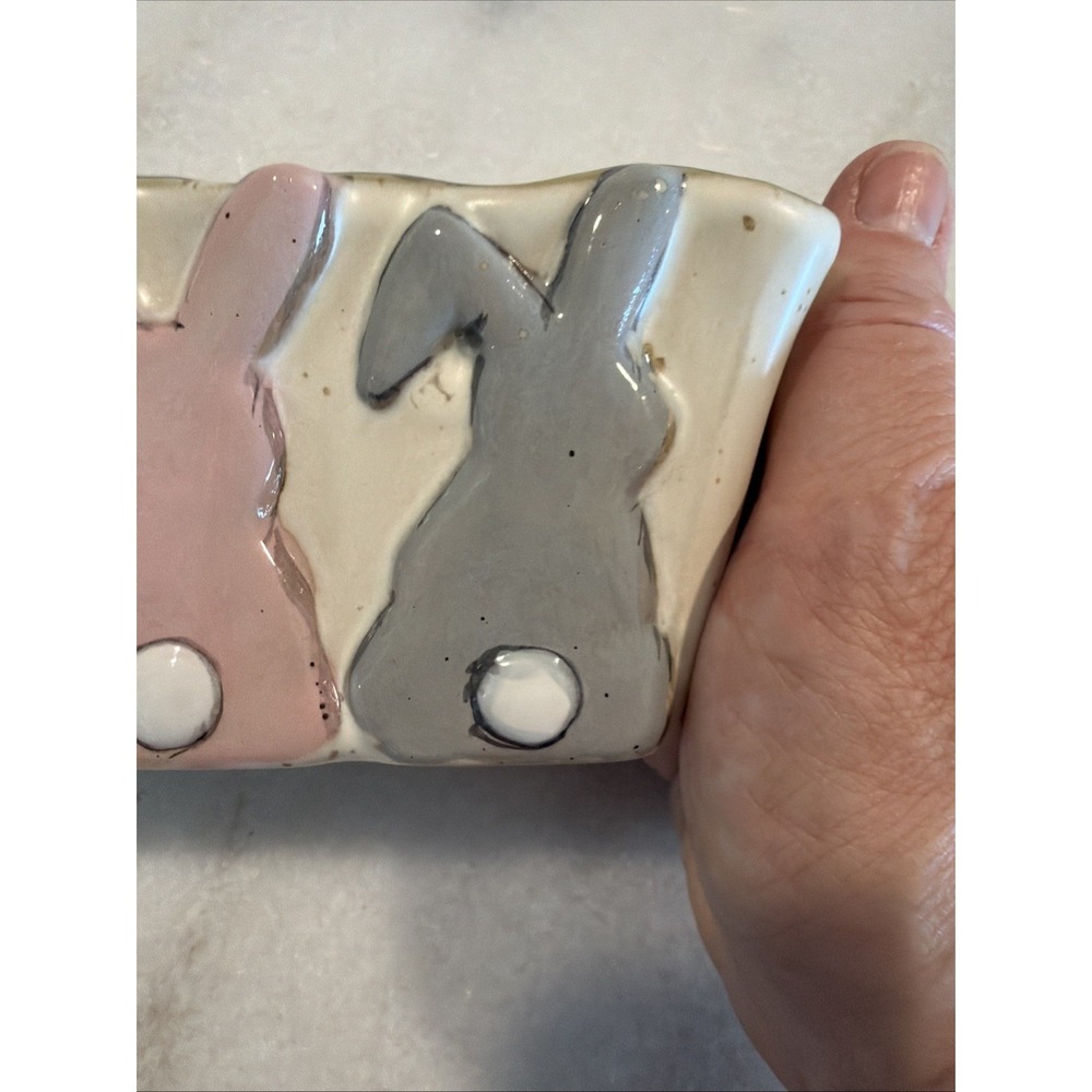 Bunny Planter By Mud Pie Easter  GW992 - Picture 7 of 9